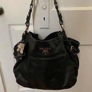 PRADA leather hobo